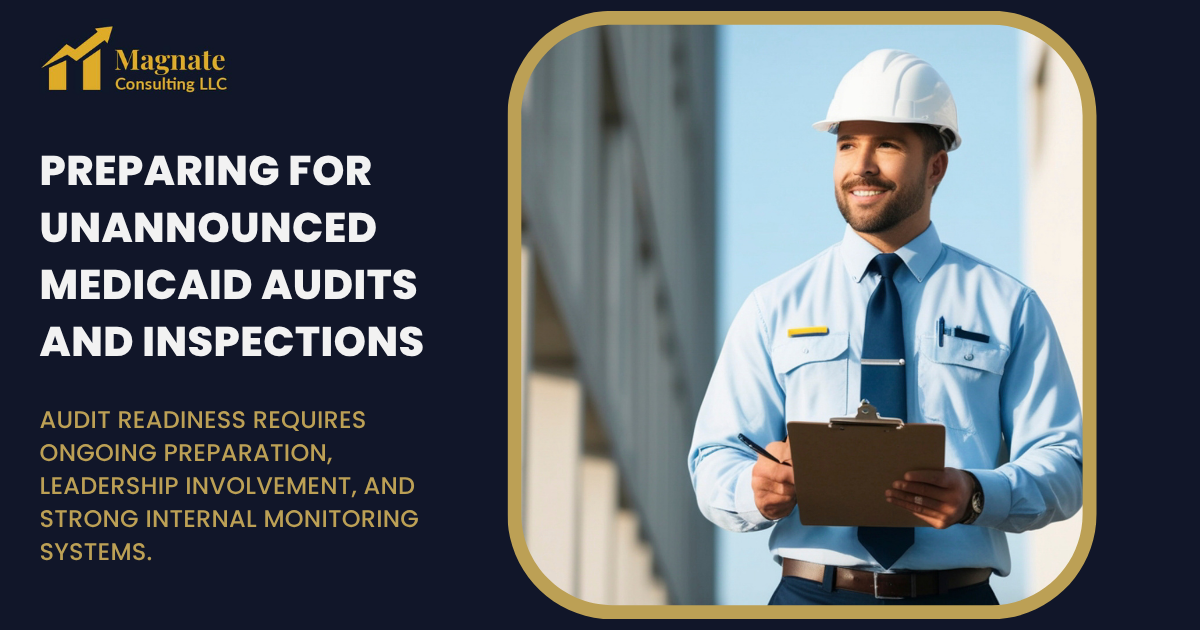 Preparing for Unannounced Medicaid Audits and Inspections